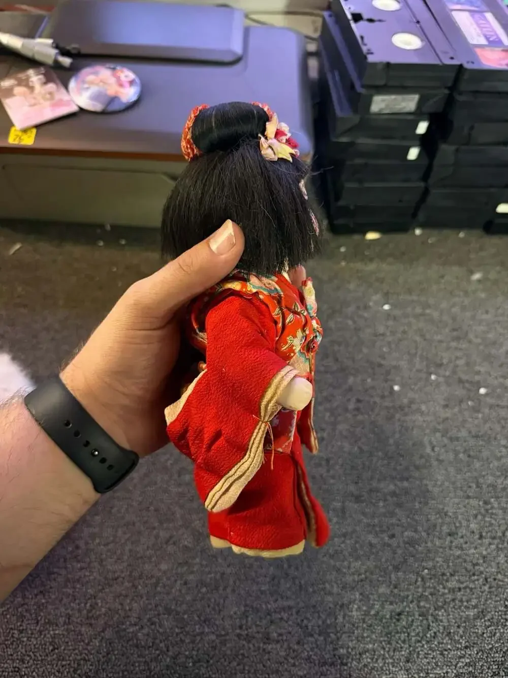 Vintage Japanese Ichimatsu Gofun Doll in Traditional Kimono